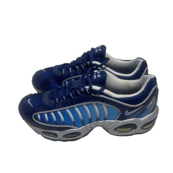 Nike Air Max Tailwind 4 Sneakers Blue Void Metallic Silver AQ2567-401 Men’s 7.5